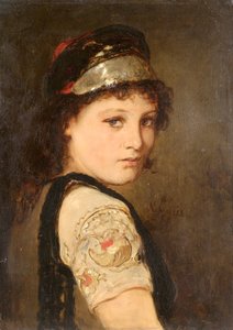 Girl from Megara by Gyzis Nikolaos